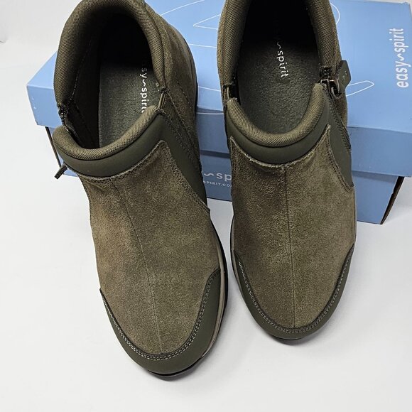 Easy Spirit Evony Medium Green Suede Booties, Size 8.5M/US - Picture 3 of 6